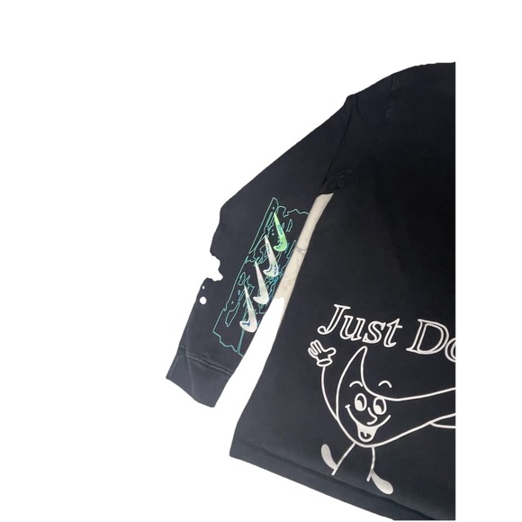 Nike Drip Wash Graphic T-shirt Men's Adult Large Black Long Sleeve Hype Beast - Picture 8 of 10